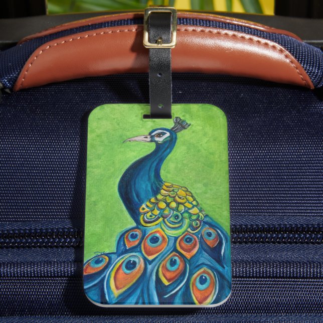 Étiquette À Bagage Étiquette de bagage acrylique Paon (Insitu Rectoal 2)