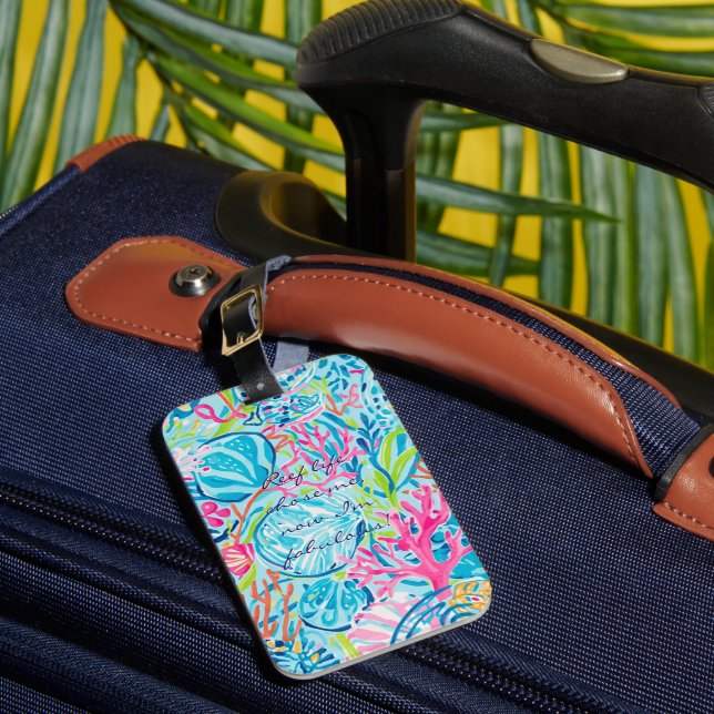 Étiquette À Bagage Étiquette de bagage au graphisme élégant (Insitu Rectoal 1)