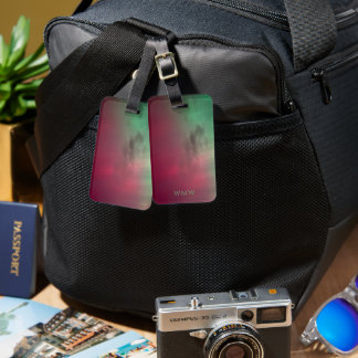 Étiquette À Bagage Étiquette de bagage Aurore avec étoiles et monogra