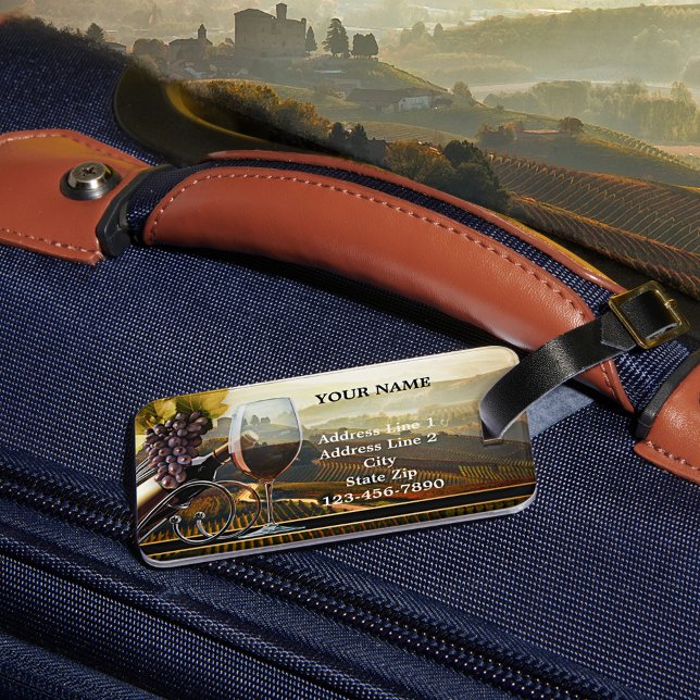 Étiquette À Bagage Étiquette de bagage avec acclamation sur le thème  (Créateur téléchargé)