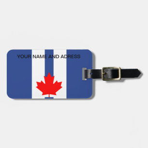 Étiquette À Bagage Étiquette de bagage avec drapeau de Toronto, Canad