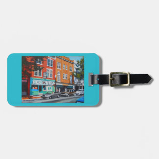 Étiquette À Bagage Étiquette de bagage avec la barre record