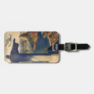 Étiquette À Bagage Étiquette de bagage avec la copie vintage de Rio