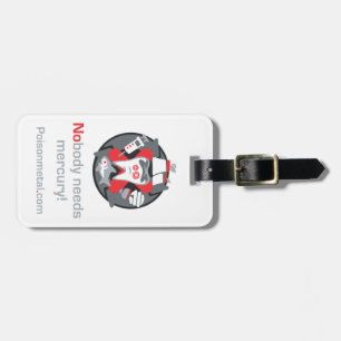 Étiquette À Bagage Étiquette de bagage avec le bracelet en cuir