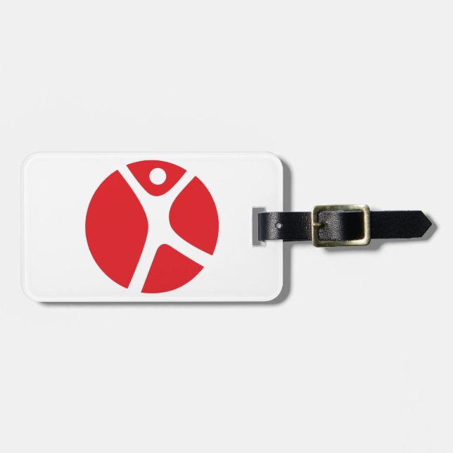 Étiquette À Bagage Étiquette de bagage avec le bracelet en cuir pour (Devant horizontal)