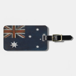 Étiquette À Bagage Étiquette de bagage avec le drapeau d'Australie