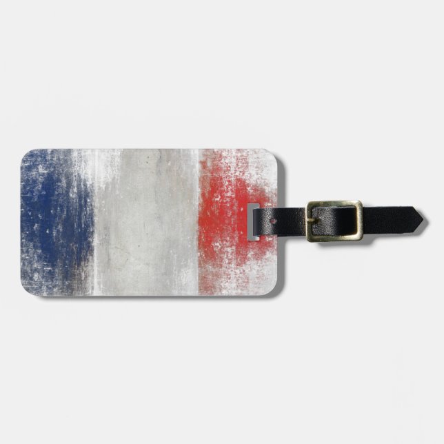 Étiquette À Bagage Étiquette de bagage avec le drapeau sale (Devant horizontal)
