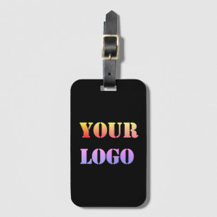 Étiquette À Bagage Étiquette de bagage avec logo d'entreprise personn