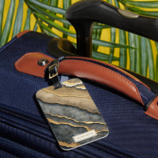 Étiquette À Bagage Étiquette de bagage avec nom et adresse personnali