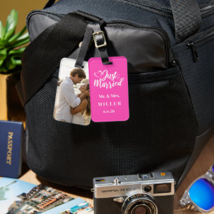 Étiquette À Bagage Étiquette de bagage avec photo personnalisée