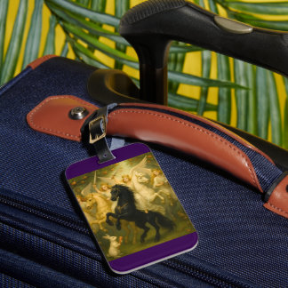 Étiquette À Bagage Étiquette de bagage "Chevaux et Anges de Conte de