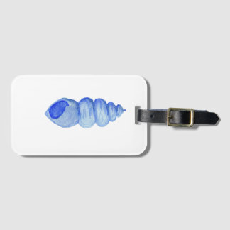 Étiquette À Bagage étiquette de bagage Coquillage aquarelle