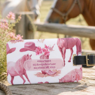 Étiquette À Bagage Étiquette de bagage Cowgirl Rose Western
