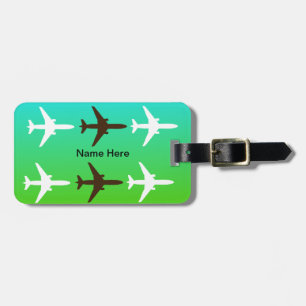 Étiquette À Bagage Étiquette de bagage d'avion