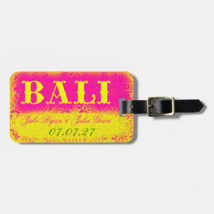 Étiquette À Bagage Étiquette de bagage de BALI