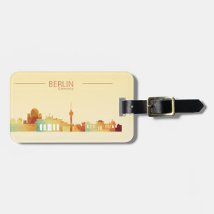 Étiquette À Bagage Étiquette de bagage de Berlin, Allemagne avec le