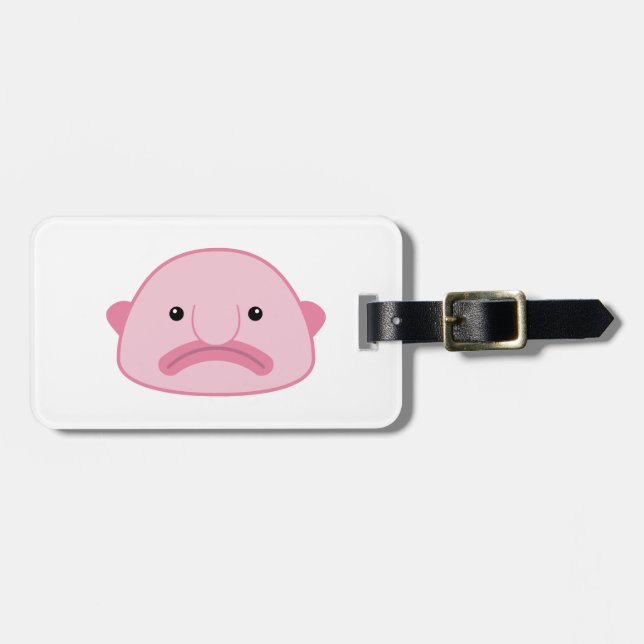 Étiquette À Bagage Étiquette de bagage de Blobfish (Devant horizontal)