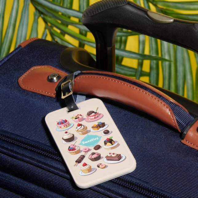 Étiquette À Bagage Étiquette de bagage de bonbons (Insitu Rectoal 1)