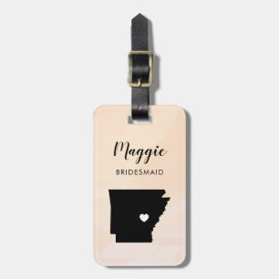 Étiquette À Bagage Étiquette de bagage de carte de l'Arkansas pour le