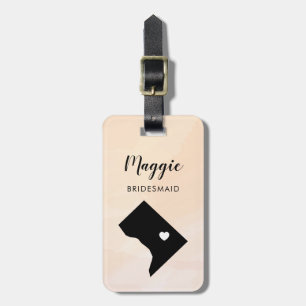 Étiquette À Bagage Étiquette de bagage de carte de Washington DC, cad