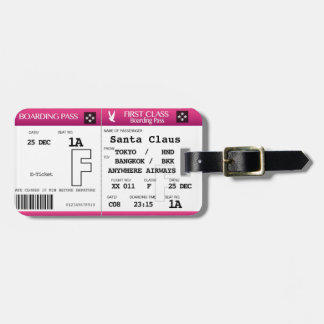 Étiquette À Bagage Étiquette de bagage de carte d'embarquement de