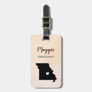 Étiquette À Bagage Étiquette de bagage de carte du Missouri, Bienvenu