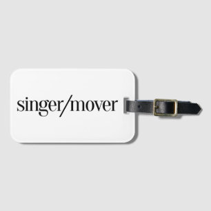 Étiquette À Bagage Étiquette de bagage de chanteur/moteur