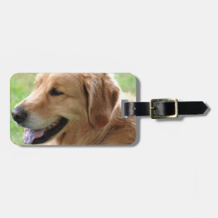 Étiquette À Bagage Étiquette de bagage de chiot de golden retriever