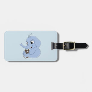 Étiquette À Bagage Étiquette de bagage de dessin animé de garçon élép