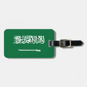Étiquette À Bagage Étiquette de bagage de drapeau de l'Arabie