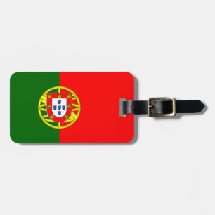 Étiquette À Bagage Étiquette de bagage de drapeau du Portugal