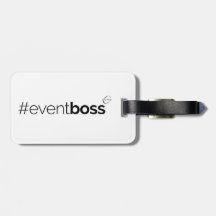 étiquette de bagage de #eventboss