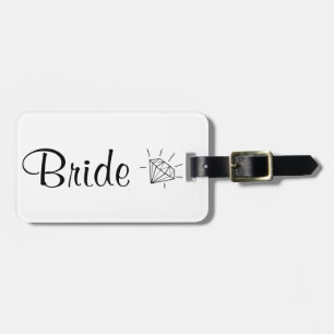 Étiquette À Bagage Étiquette de bagage de jeune mariée