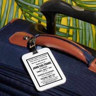 Étiquette À Bagage Étiquette de bagage de la dernière représentation