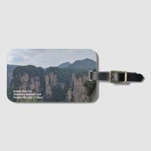 Étiquette de bagage de la montagne Avatar