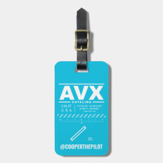 Étiquette À Bagage Étiquette de bagage de l'aéroport Catalina AVX