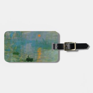 Étiquette À Bagage Étiquette de bagage de lever de soleil de Monet