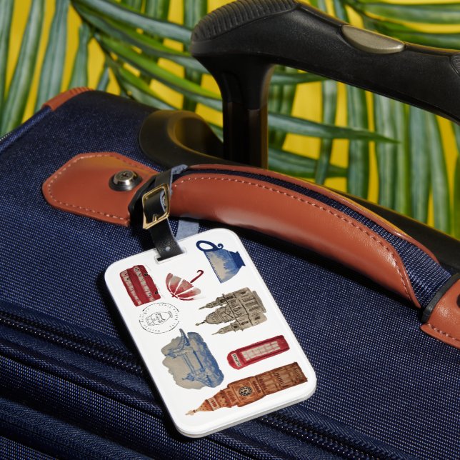 Étiquette À Bagage Étiquette de bagage de Londres (Insitu Rectoal 1)