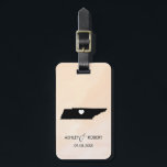 Étiquette À Bagage Étiquette de bagage de mariage de carte du<br><div class="desc">Ceux-ci énoncent que des étiquettes de bagage font les étiquettes parfaites de cadeau de mariage ou les étiquettes bienvenues de sac. Attachez-le à votre cadeau au lieu d'une étiquette de papier typique de cadeau, et ils peuvent l'employer pendant des mois et des années à venir. Les étiquettes ont un arrière...</div>