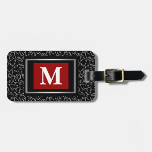 Étiquette À Bagage Étiquette de bagage de monogramme