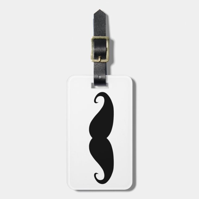 Étiquette À Bagage Étiquette de bagage de moustache (Devant Vertical)