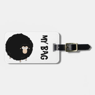 Étiquette À Bagage Étiquette de bagage de moutons noirs