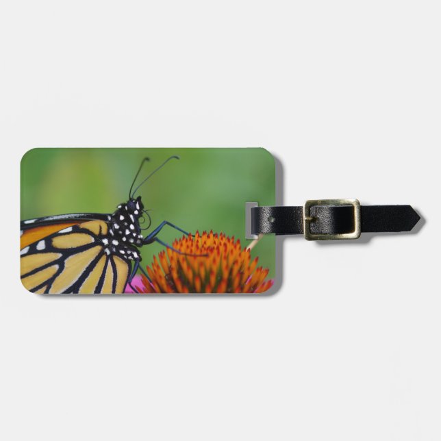 Étiquette À Bagage Étiquette de bagage de papillon de monarque (Devant horizontal)
