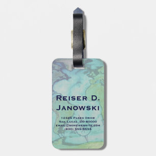 Étiquette À Bagage étiquette de bagage de passeport dans le monde ent