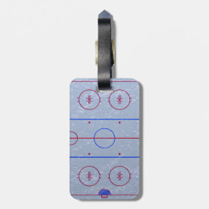 Étiquette À Bagage Étiquette de bagage de patinoire d'hockey