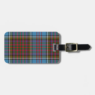 Étiquette À Bagage Étiquette de bagage de plaid de tartan d'Anderson