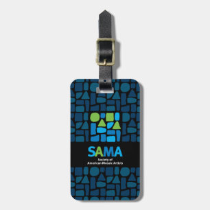 Étiquette À Bagage Étiquette de bagage de SAMA - arts de mosaïque