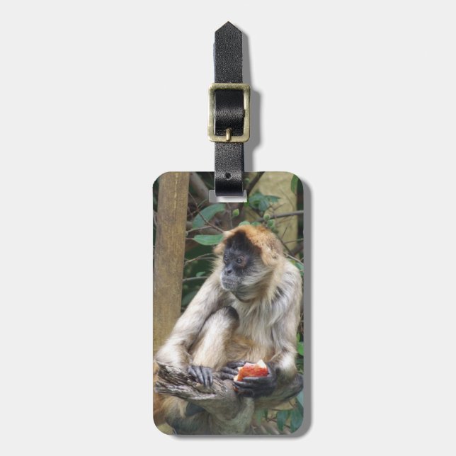 Étiquette À Bagage Étiquette de bagage de singe d'araignée (Devant Vertical)