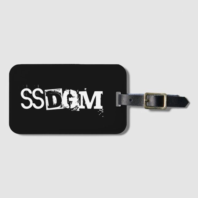 Étiquette À Bagage Étiquette de bagage de SSDGM (Devant Horizontal)