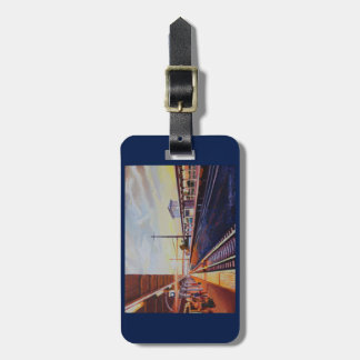 Étiquette À Bagage Étiquette de bagage de station de train de